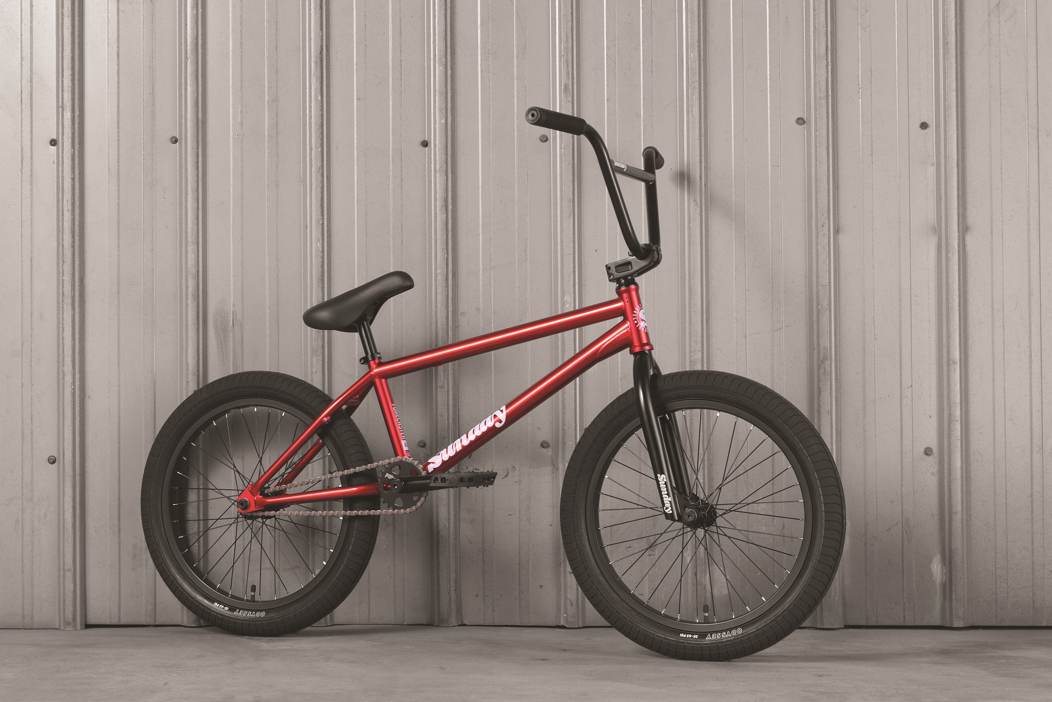 Forecaster Candy Red Brett Silva Signature - Top Tube: 20.75"- Odyssey Freecoaster