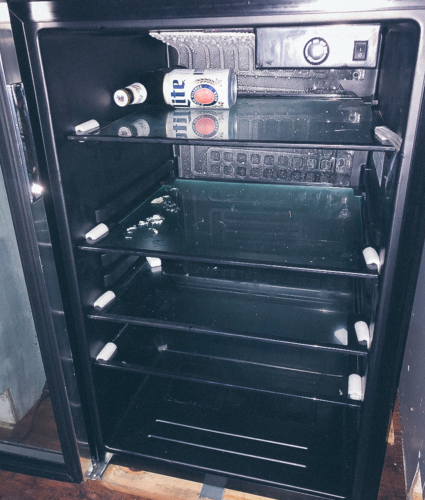 Reserve tank fridge running on empty...