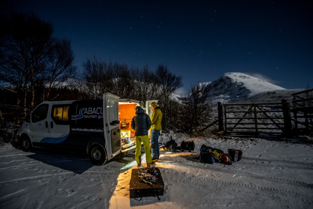 Ben Nevis in moonlight