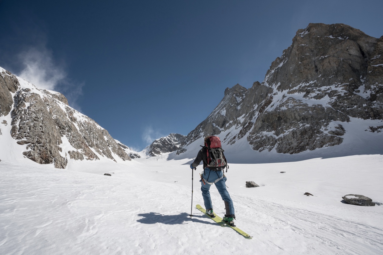 Ski touring through the Grünhornlücke in the Bernese Oberland