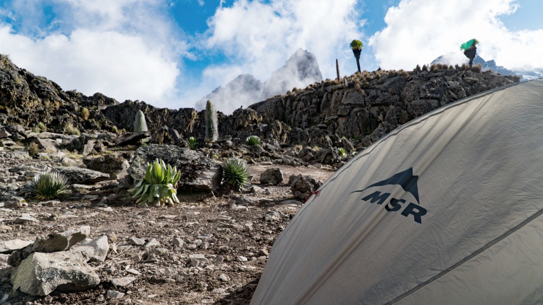 Campsite near Minto's Hut, Mount Kenya